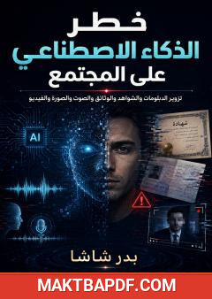 غلاف كتاب خطر الذكاء الاصطناعي على المجتمع