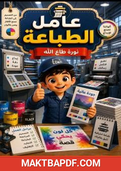 غلاف كتاب عامل الطباعة