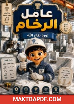 غلاف كتاب عامل الرخام