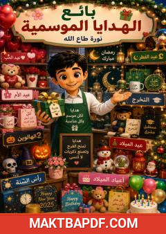 غلاف كتاب بائع الهدايا الموسمية