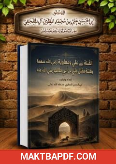 غلاف كتاب الفتنة بين علي ومعاوية رضي الله عنهما ومقتل علي بن أبي طالب رضي الله عنه
