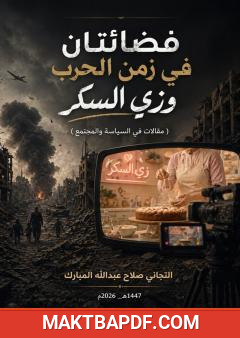غلاف كتاب فضائتان في زمن الحرب وزي السكر