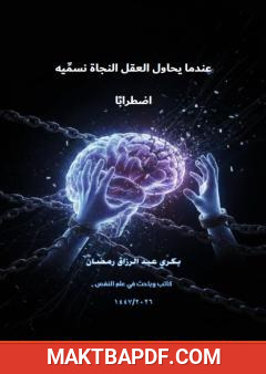 غلاف كتاب عندما يحاول العقل النجاة نسميه اضطرابا