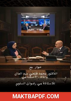 غلاف كتاب حوار مع الدكتور محمد فتحي عبد العال بالذكاء الاصطناعي للأستاذة مي رضوان السلوم